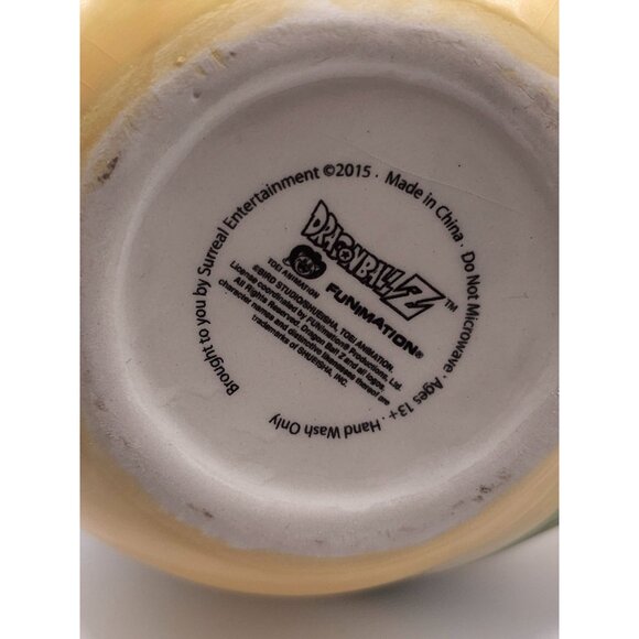 Dragon-Themed Ceramic Mug With Textured Handle & Embossed Design 12 Oz Yellow & - Picture 8 of 9